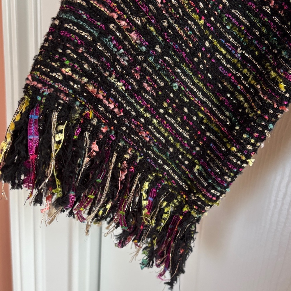 Etro Metallic Textured Knit Cardigan - Black with Multicolor Flecks - Picture 5 of 6